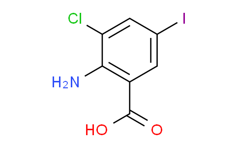 CAS No. 101012-31-1, 2-amino-3-chloro-5-iodobenzoic acid