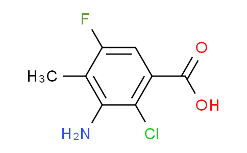 CAS No. 103877-83-4, 3-amino-2-chloro-5-fluoro-4-methylbenzoic acid