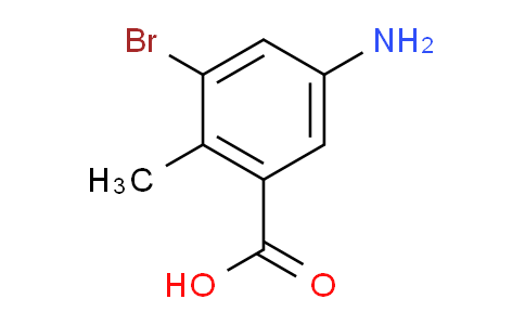 CAS No. 1374264-40-0, 5-amino-3-bromo-2-methylbenzoic acid