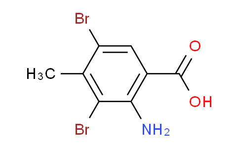 CAS No. 1708958-97-7, 2-amino-3,5-dibromo-4-methylbenzoic acid