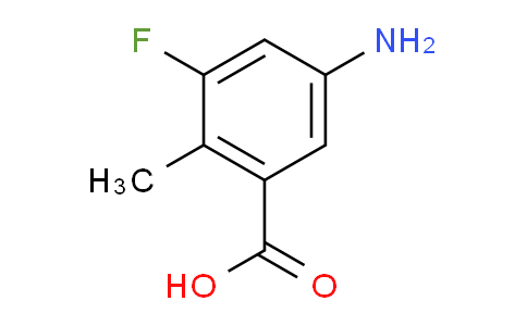 CAS No. 1772627-91-4, 5-amino-3-fluoro-2-methylbenzoic acid