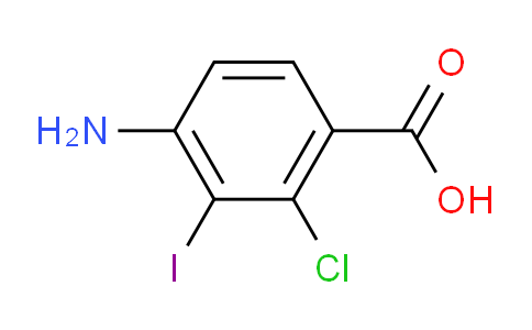 CAS No. 2090646-55-0, 4-amino-2-chloro-3-iodobenzoic acid