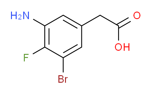 CAS No. 2091407-23-5, 2-(3-amino-5-bromo-4-fluorophenyl)acetic acid