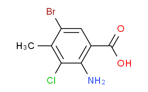 CAS No. 2247999-43-3, 2-amino-5-bromo-3-chloro-4-methylbenzoic acid