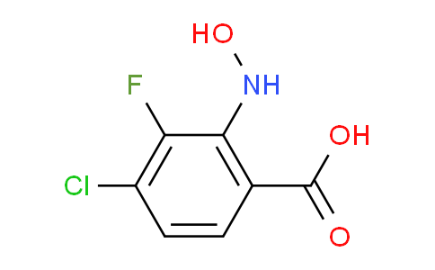 CAS No. 2356604-50-5, 4-chloro-3-fluoro-2-(hydroxyamino)benzoic acid