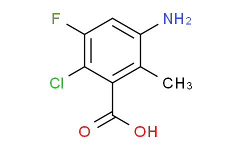 CAS No. 1780933-81-4, 3-amino-6-chloro-5-fluoro-2-methylbenzoic acid