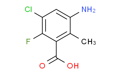 CAS No. 1782897-03-3, 3-amino-5-chloro-6-fluoro-2-methylbenzoic acid