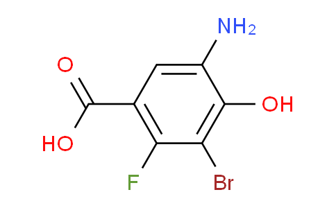 CAS No. 1784973-20-1, 5-amino-3-bromo-2-fluoro-4-hydroxybenzoic acid