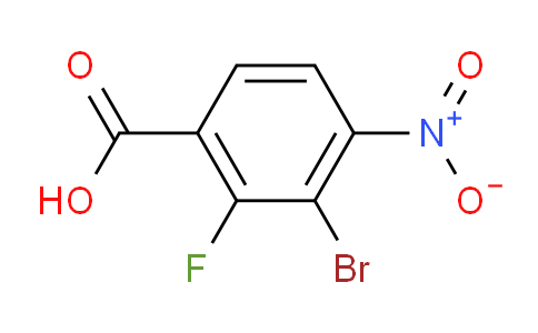 CAS No. 1807025-74-6, 3-bromo-2-fluoro-4-nitrobenzoic acid