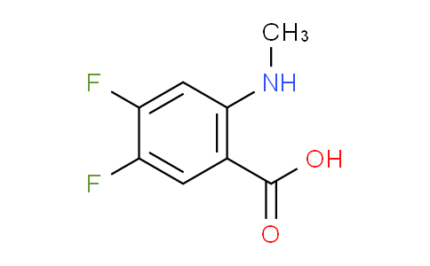 CAS No. 2392115-10-3, 4,5-difluoro-2-(methylamino)benzoic acid