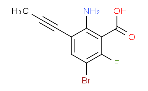 CAS No. 2478254-79-2, 2-amino-5-bromo-6-fluoro-3-(prop-1-yn-1-yl)benzoic acid