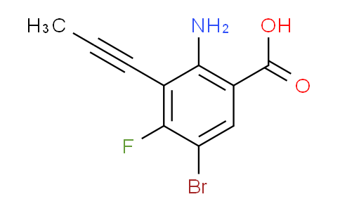 2523451-55-8 | 2-amino-5-bromo-4-fluoro-3-(prop-1-yn-1-yl)benzoic acid