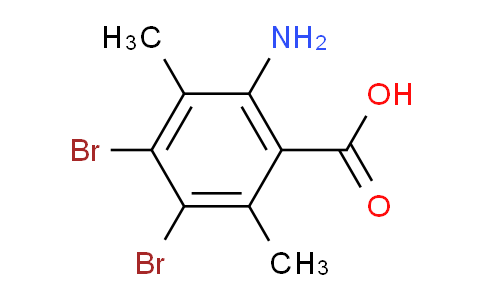 CAS No. 65818-99-7, 2-amino-4,5-dibromo-3,6-dimethylbenzoic acid