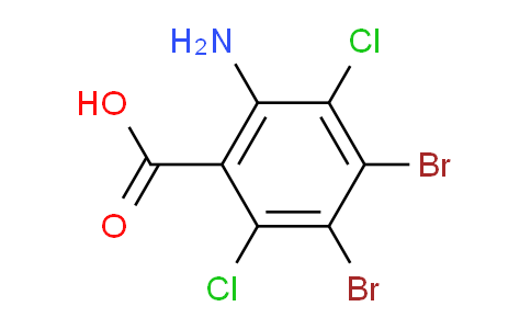 CAS No. 861527-29-9, 2-amino-4,5-dibromo-3,6-dichlorobenzoic acid