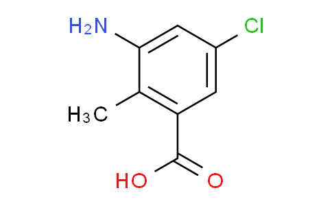 CAS No. 1545630-42-9, 3-amino-5-chloro-2-methylbenzoic acid