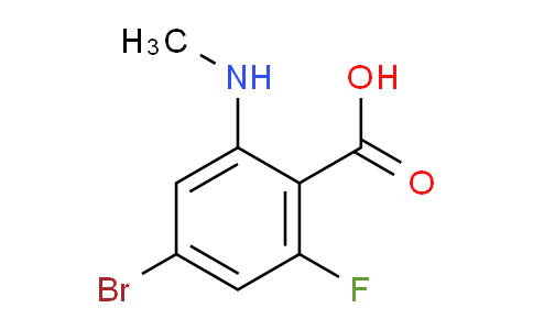 CAS No. 1561780-96-8, 4-bromo-2-fluoro-6-(methylamino)benzoic acid