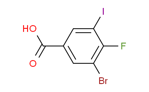 CAS No. 1628539-97-8, 3-bromo-4-fluoro-5-iodobenzoic acid