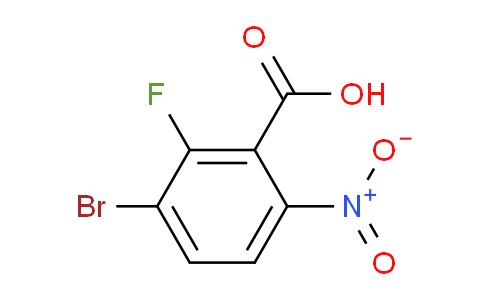 CAS No. 1807153-65-6, 3-bromo-2-fluoro-6-nitrobenzoic acid