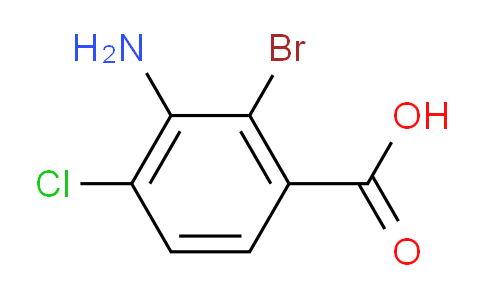 CAS No. 2090484-12-9, 3-amino-2-bromo-4-chlorobenzoic acid