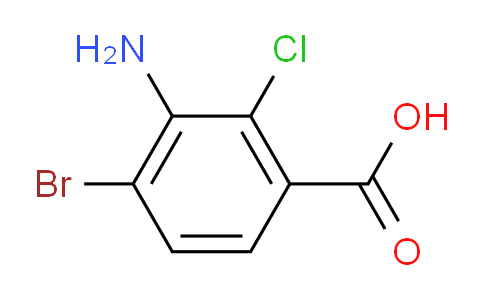 CAS No. 2091226-85-4, 3-amino-4-bromo-2-chlorobenzoic acid