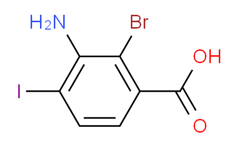 CAS No. 2167424-15-7, 3-amino-2-bromo-4-iodobenzoic acid