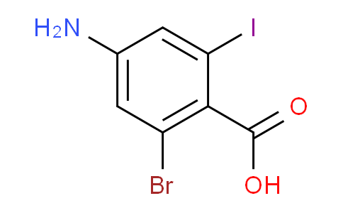 CAS No. 2168282-07-1, 4-amino-2-bromo-6-iodobenzoic acid