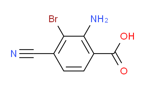 CAS No. 2386262-34-4, 2-amino-3-bromo-4-cyanobenzoic acid