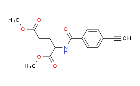 CAS No. 135352-72-6, dimethyl 2-[(4-ethynylbenzoyl)amino]pentanedioate
