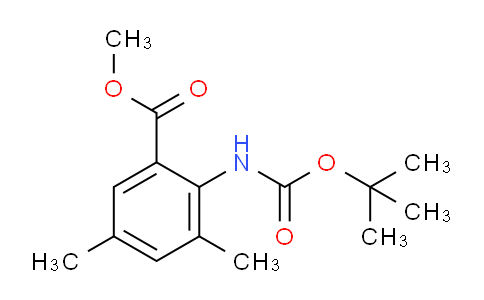 CAS No. 1259393-20-8, methyl 3,5-dimethyl-2-[(2-methylpropan-2-yl)oxycarbonylamino]benzoate