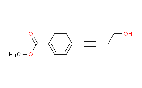 CAS No. 123910-86-1, methyl 4-(4-hydroxybut-1-ynyl)benzoate