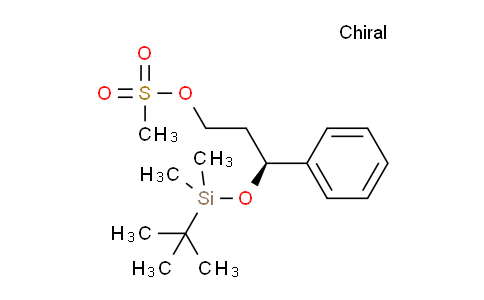 CAS No. 1453857-66-3, (3S)-3-[(tert-butyldimethylsilyl)oxy]-3-phenylpropyl methanesulfonate