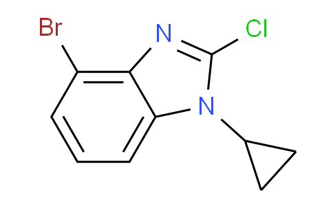 CAS No. 1416713-06-8, 4-bromo-2-chloro-1-cyclopropyl-1H-benzo[d]imidazole