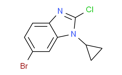 CAS No. 1416714-37-8, 6-bromo-2-chloro-1-cyclopropyl-1H-benzo[d]imidazole