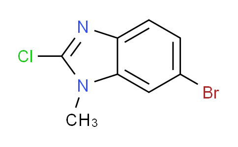 CAS No. 1378947-22-8, 6-bromo-2-chloro-1-methyl-1H-benzo[d]imidazole