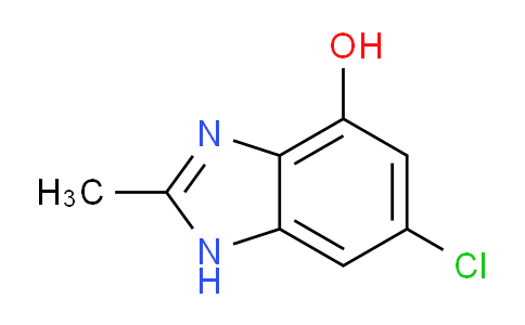 CAS No. 1395040-91-1, 6-chloro-2-methyl-1H-benzo[d]imidazol-4-ol