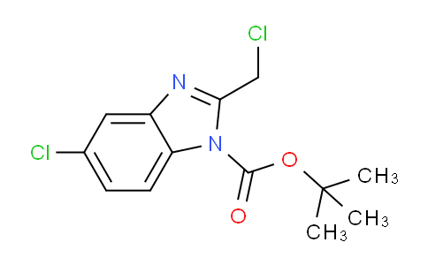 CAS No. 251937-22-1, tert-butyl 5-chloro-2-(chloromethyl)-1H-benzo[d]imidazole-1-carboxylate
