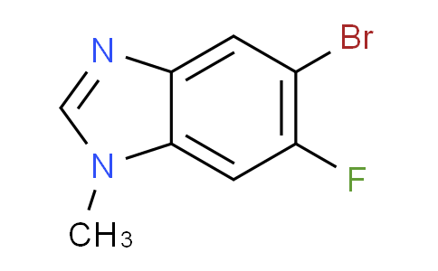 CAS No. 1311197-80-4, 5-bromo-6-fluoro-1-methyl-1H-benzo[d]imidazole