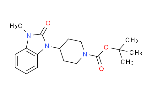 CAS No. 173843-48-6, tert-butyl 4-(3-methyl-2-oxo-2,3-dihydro-1H-benzo[d]imidazol-1-yl)piperidine-1-carboxylate