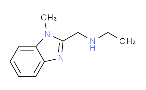 CAS No. 937655-04-4, N-((1-methyl-1H-benzo[d]imidazol-2-yl)methyl)ethanamine