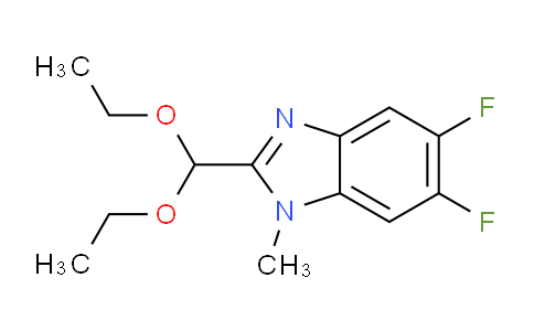 CAS No. 958863-37-1, 2-(diethoxymethyl)-5,6-difluoro-1-methyl-1H-benzo[d]imidazole