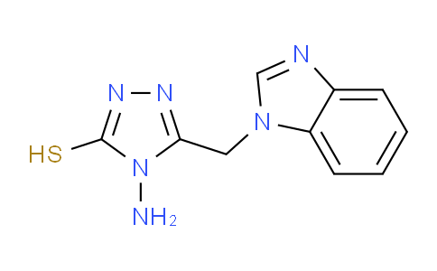 CAS No. 791806-33-2, 5-((1H-benzo[d]imidazol-1-yl)methyl)-4-amino-4H-1,2,4-triazole-3-thiol