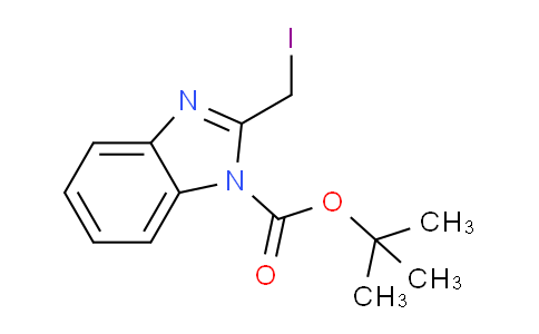 CAS No. 1058225-52-7, tert-butyl 2-(iodomethyl)-1H-benzo[d]imidazole-1-carboxylate