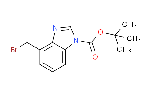 CAS No. 132873-77-9, tert-butyl 4-(bromomethyl)-1H-benzo[d]imidazole-1-carboxylate