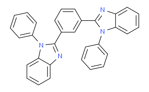 CAS No. 39823-31-9, 1,3-bis(1-phenyl-1H-benzo[d]imidazol-2-yl)benzene