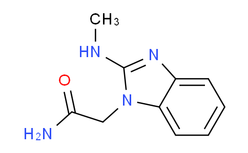 CAS No. 43182-02-1, 2-(2-(methylamino)-1H-benzo[d]imidazol-1-yl)acetamide