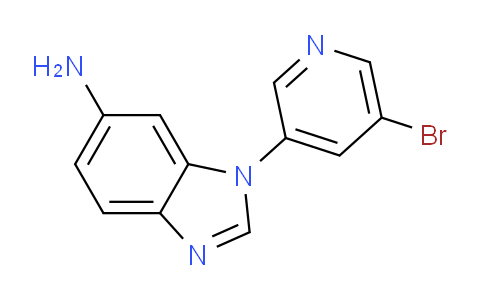 CAS No. 860301-36-6, 1-(5-bromopyridin-3-yl)-1H-benzo[d]imidazol-6-amine