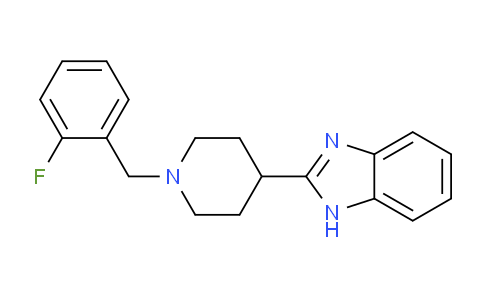 CAS No. 887217-21-2, 2-(1-(2-Fluorobenzyl)piperidin-4-yl)-1H-benzo[d]imidazole