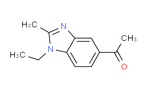CAS No. 2818-77-1, 1-(1-ethyl-2-methyl-1H-benzo[d]imidazol-5-yl)ethan-1-one