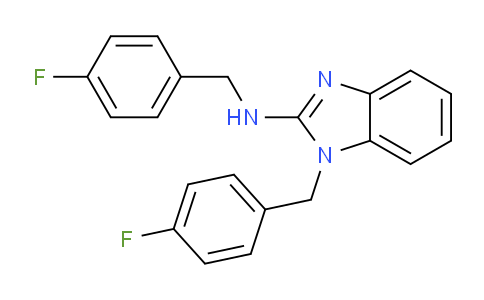 CAS No. 899809-05-3, N,1-Bis(4-fluorobenzyl)-1H-benzo[d]imidazol-2-amine