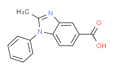 CAS No. 92437-43-9, 2-Methyl-1-phenyl-1H-benzoimidazole-5-carboxylic acid